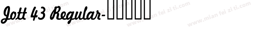 Jott 43 Regular字体转换